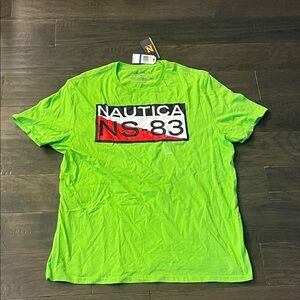 Nautica Sailing Lil Yachty T Shirt Lime new Mens Size XL